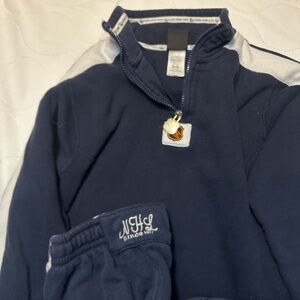 NHL Kids Navy and Gray Pullover Jacket with matching pants